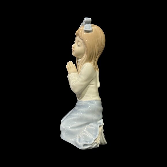 Vintage 1985 NAO by Lladro Praying Girl Porcelain Figurine "Guide Me" - Picture 5 of 8
